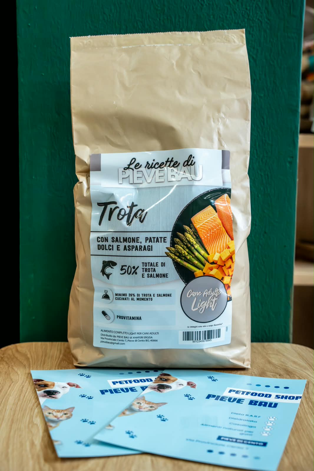 Croccantini trota light grainfree Le ricette di Pieve Bau-cane adulto taglia media/grande